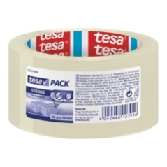 "Tesapack Strong Transparent Packing Tape - Durable, Reliable, and Perfect for All Your Packaging Needs!"